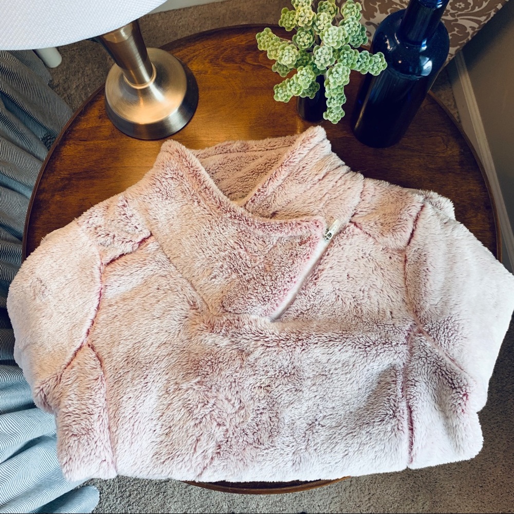 Fuzzy winter pullover